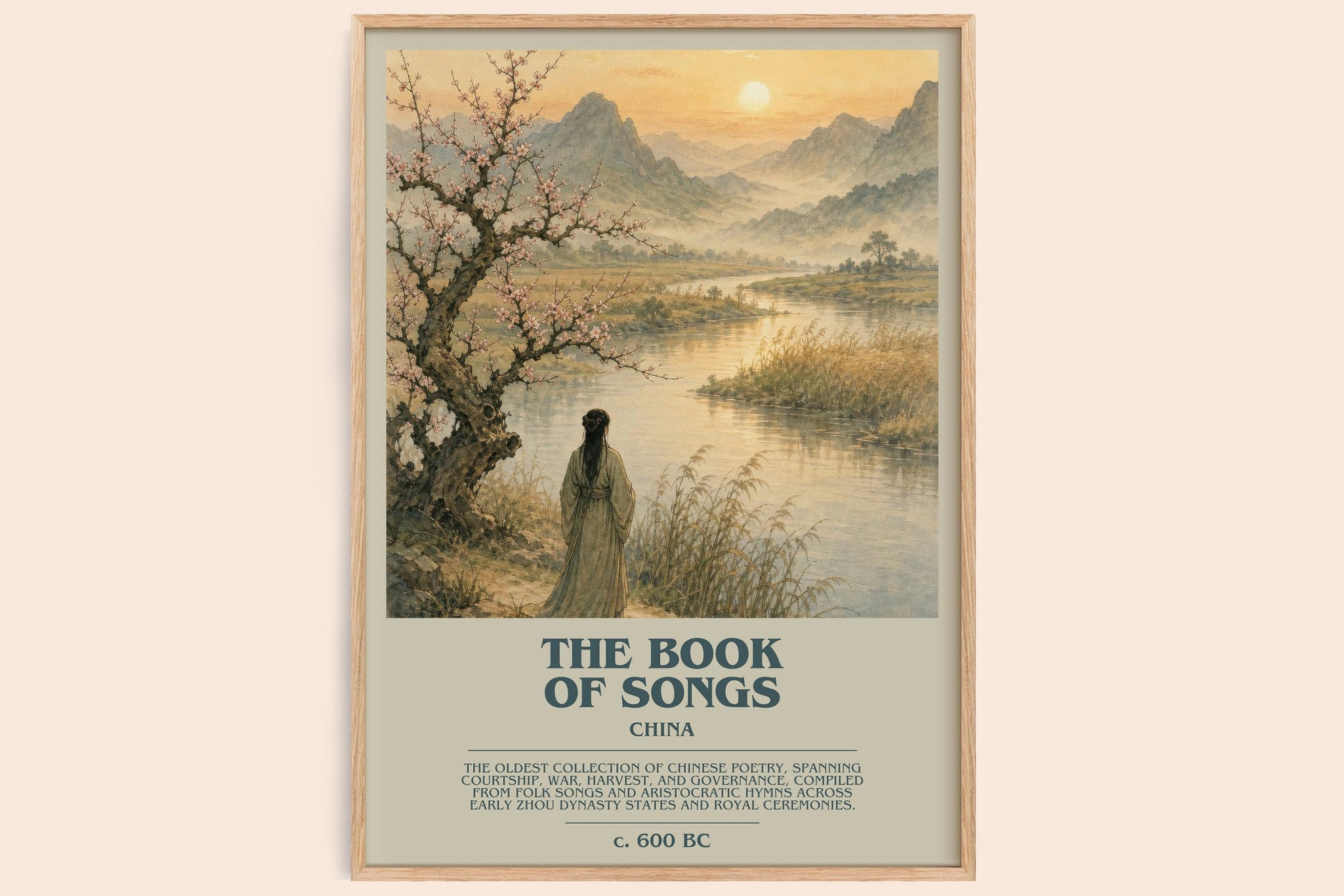 The Book of Songs Bookish Wall Art by China