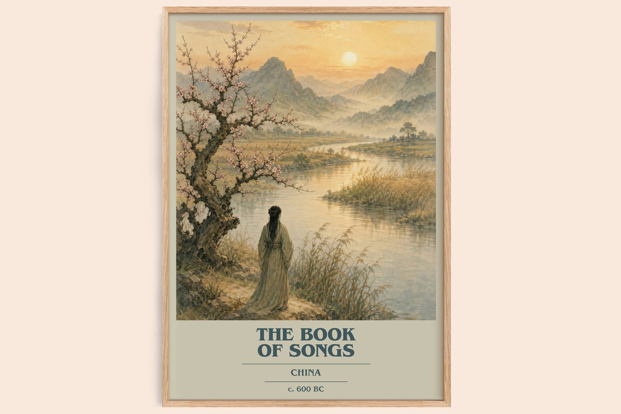 The Book of Songs Book Cover Poster by China