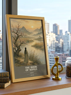 The Book of Songs book cover poster colour and style options – China book art