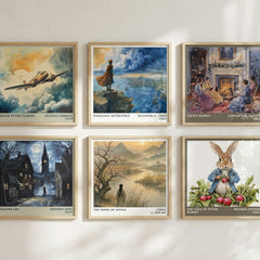 The Book of Songs literary print in frame leaning in hallway – poetry wall art