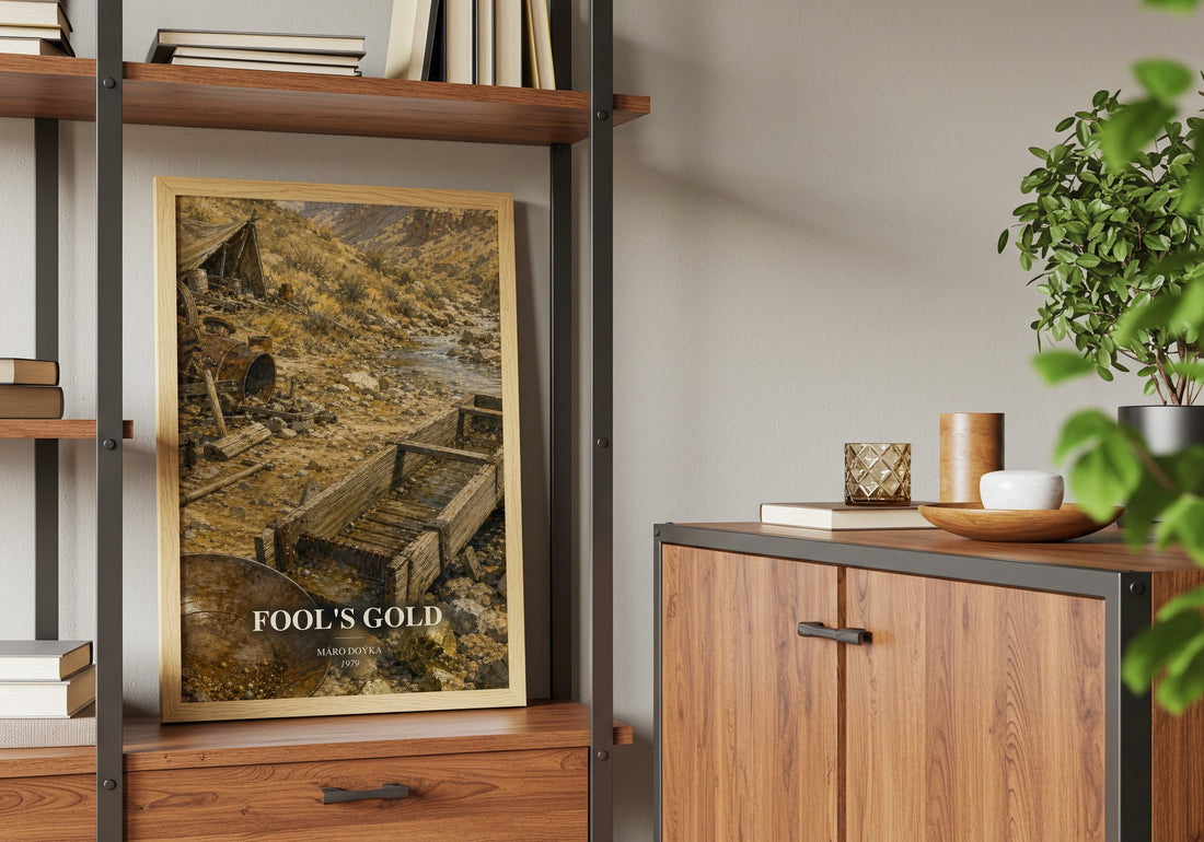 Fool's Gold book watercolour illustration paper finish options – matte satin gloss