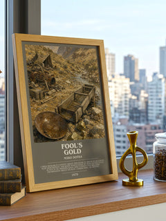 Fool's Gold bookish poster colour and style options – Máro Doýka book art