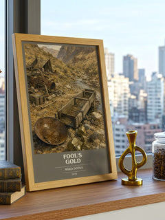 Fool's Gold book cover poster colour and style options – Máro Doýka book art
