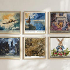 Fool's Gold literary print in frame leaning in hallway – literary fiction wall art