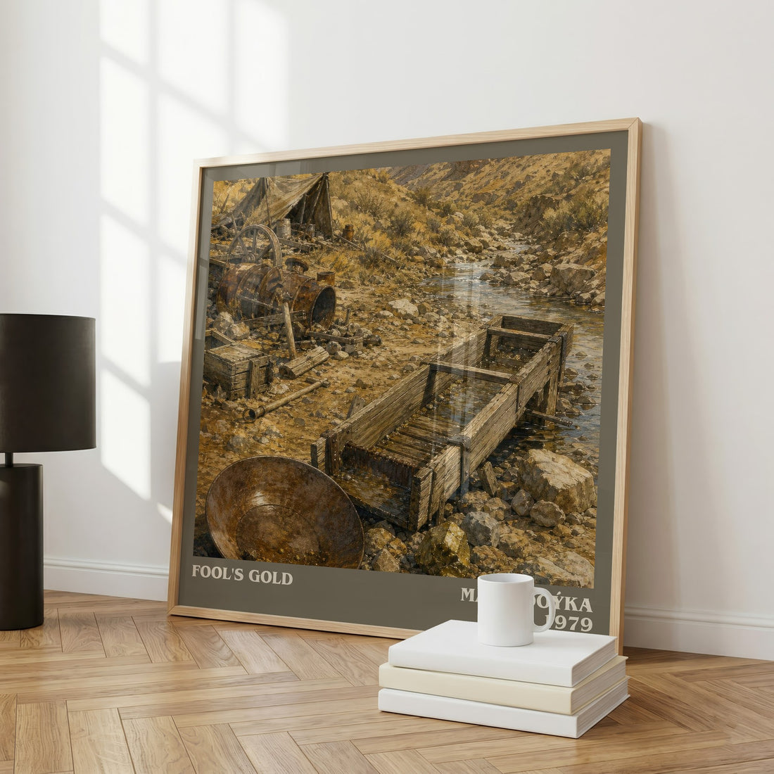 Fool's Gold literary art print colour and style options – Máro Doýka book art
