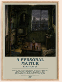 A Personal Matter bookish book poster by Kenzaburō Ōe – framed literary art print