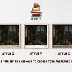 A Personal Matter literary print framed by window – literary home decor