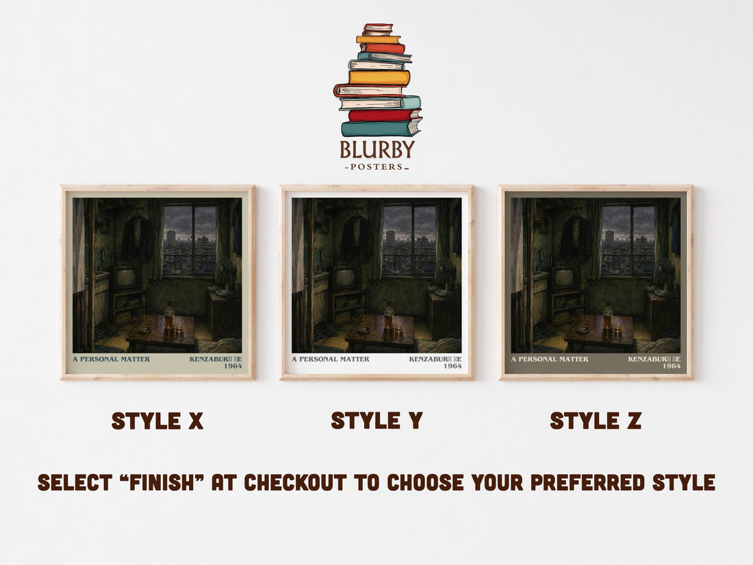 A Personal Matter literary print framed by window – literary home decor