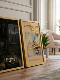 A Personal Matter watercolour print framed by window – literary home decor