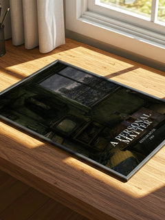 A Personal Matter watercolour book poster framed on wall – literary fiction wall art