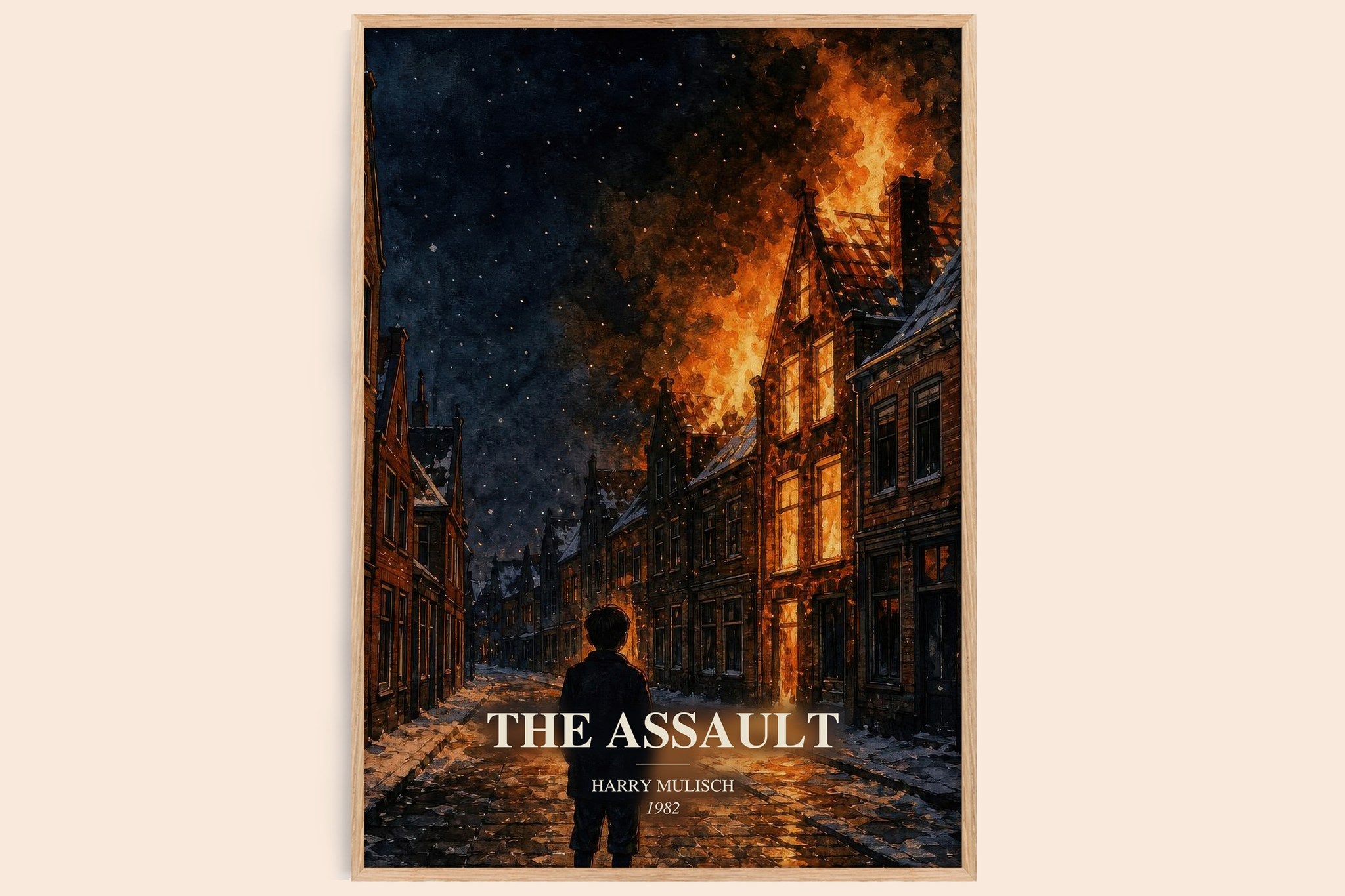 The Assault Book Watercolour Illustration by Harry Mulisch