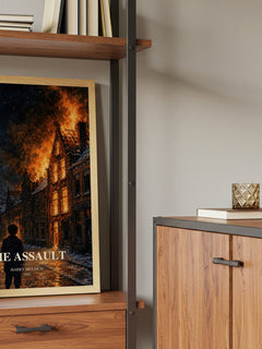 The Assault book watercolour illustration paper finish options – matte satin gloss