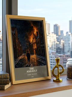 The Assault book cover poster colour and style options – Harry Mulisch book art