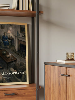 The Bald Soprano book watercolour illustration paper finish options – matte satin gloss