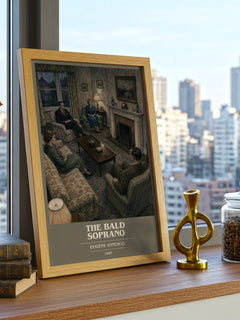 The Bald Soprano book cover poster colour and style options – Eugène Ionesco book art