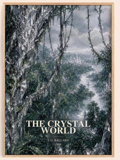 The Crystal World watercolour book poster by J. G. Ballard – framed literary art print