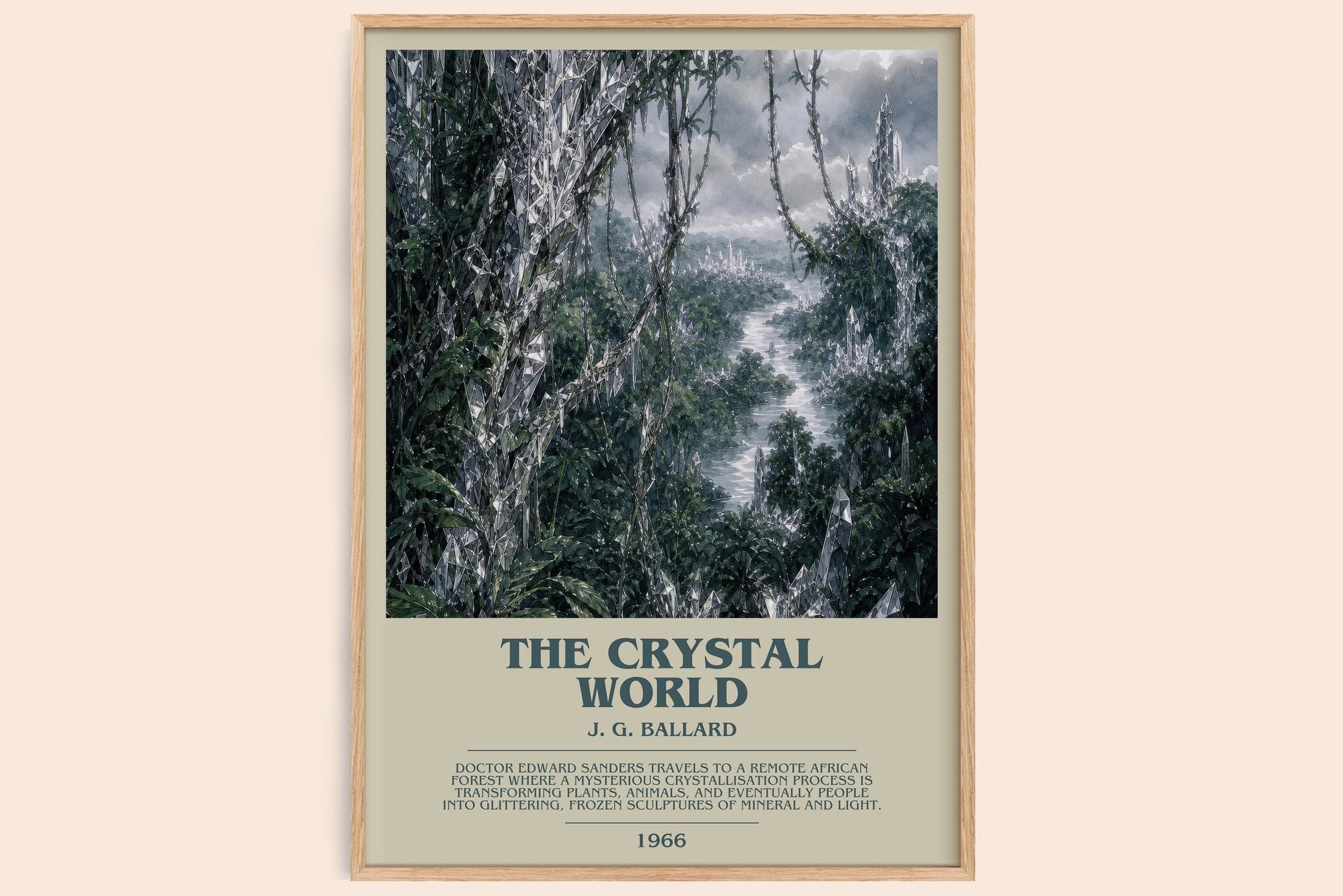 The Crystal World Bookish Wall Art by J. G. Ballard