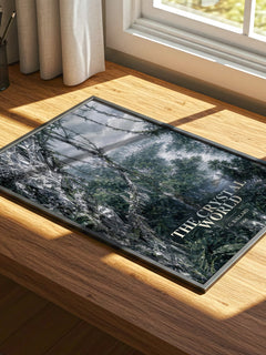 The Crystal World watercolour book poster framed on wall – sci fi wall art