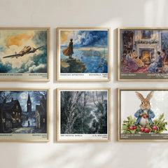 The Crystal World literary print in frame leaning in hallway – sci fi wall art