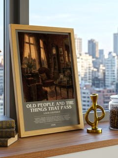 Old People And The Things That Pass bookish poster colour and style options – Louis Couperus book art