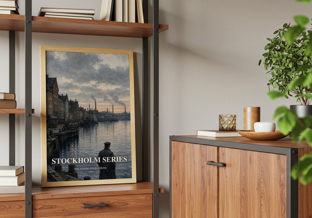 Stockholm series book watercolour illustration paper finish options – matte satin gloss