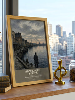 Stockholm series book cover poster colour and style options – Per Anders Fogelström book art