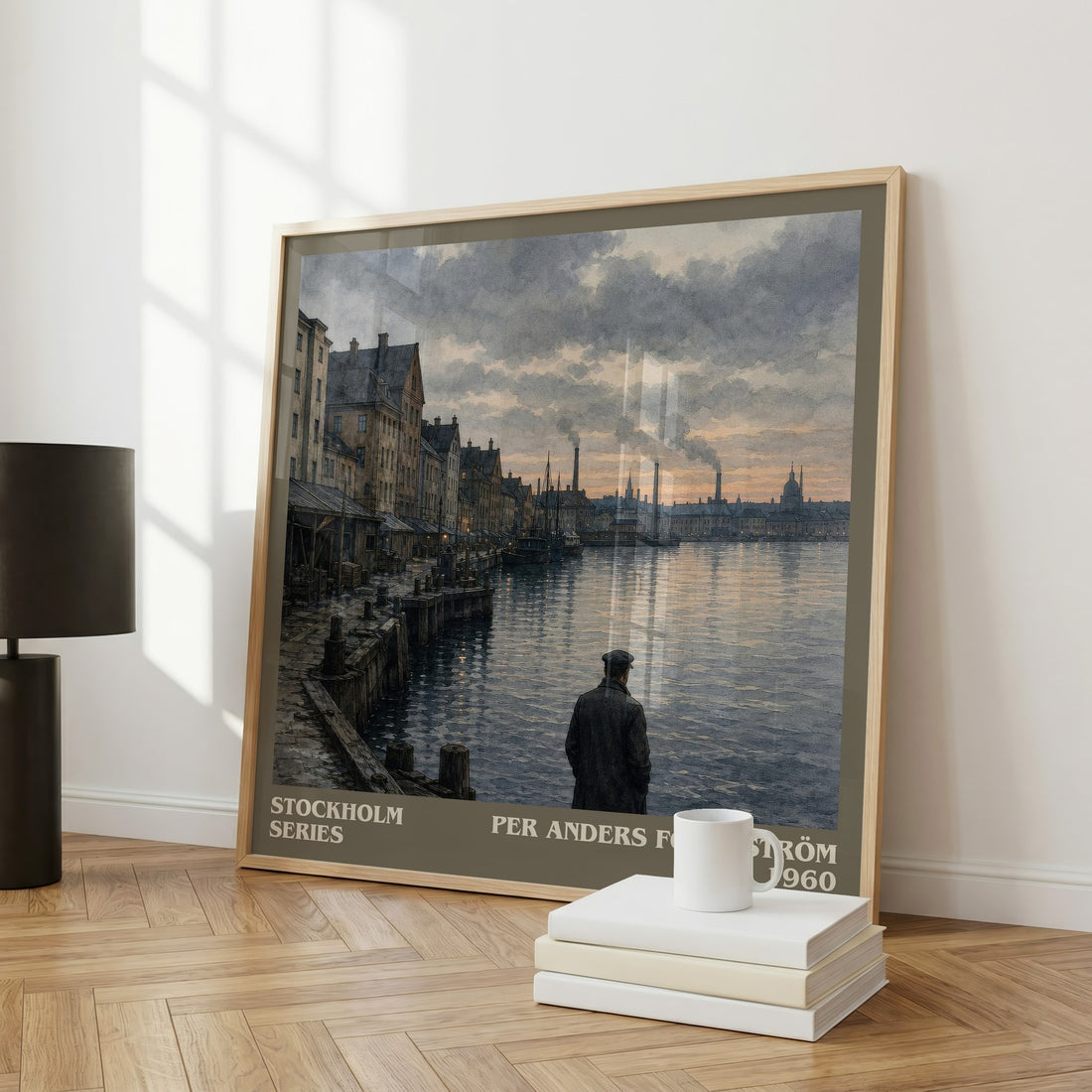 Stockholm series literary art print colour and style options – Per Anders Fogelström book art