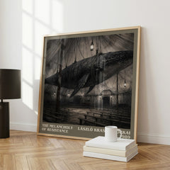 The Melancholy of Resistance literary art print colour and style options – László Krasznahorkai book art
