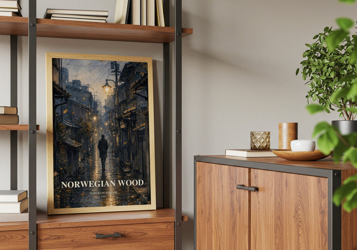 Norwegian Wood book watercolour illustration paper finish options – matte satin gloss