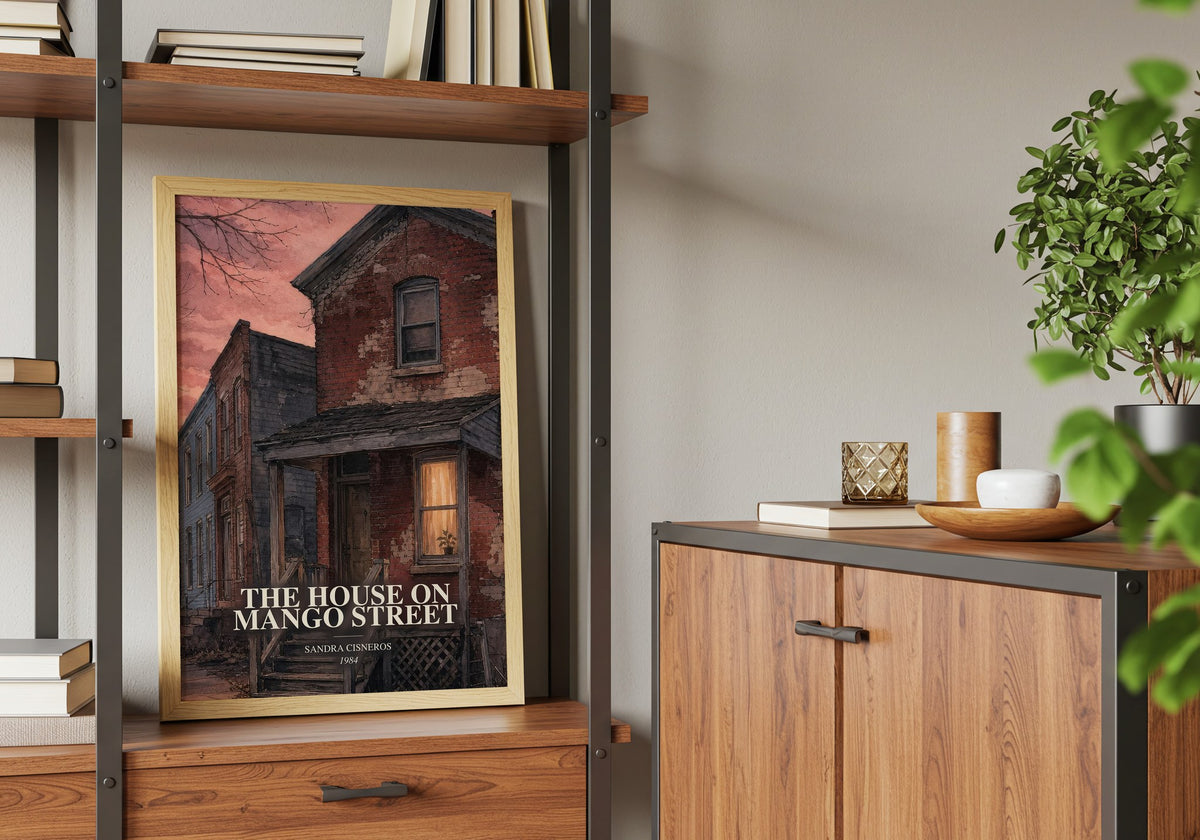 The House on Mango Street book watercolour illustration paper finish options – matte satin gloss