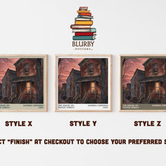 The House on Mango Street literary print framed by window – literary home decor