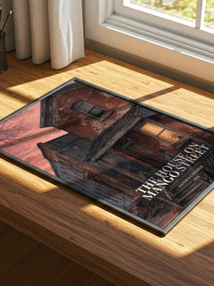 The House on Mango Street watercolour book poster framed on wall – coming of age wall art