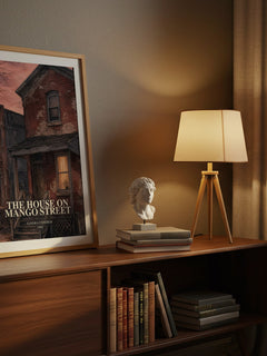 The House on Mango Street watercolour print on bookshelf – Sandra Cisneros fan gift