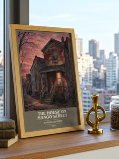 The House on Mango Street book cover poster colour and style options – Sandra Cisneros book art