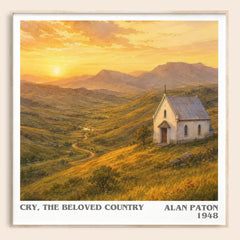 Cry, the Beloved Country literary book poster by Alan Paton – framed literary art print