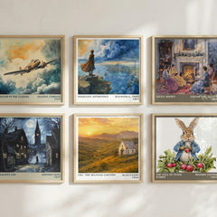 Cry, the Beloved Country literary print in frame leaning in hallway – historical fiction wall art