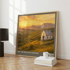 Cry, the Beloved Country literary art print colour and style options – Alan Paton book art