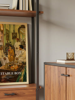 A Suitable Boy book watercolour illustration paper finish options – matte satin gloss