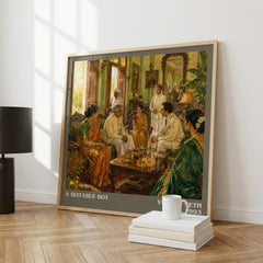 A Suitable Boy literary art print colour and style options – Vikram Seth book art