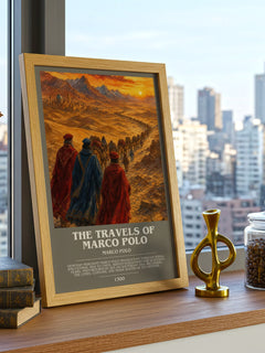 The Travels of Marco Polo bookish poster colour and style options – Marco Polo book art