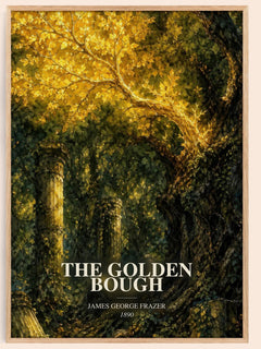 The Golden Bough watercolour book poster by James George Frazer – framed literary art print
