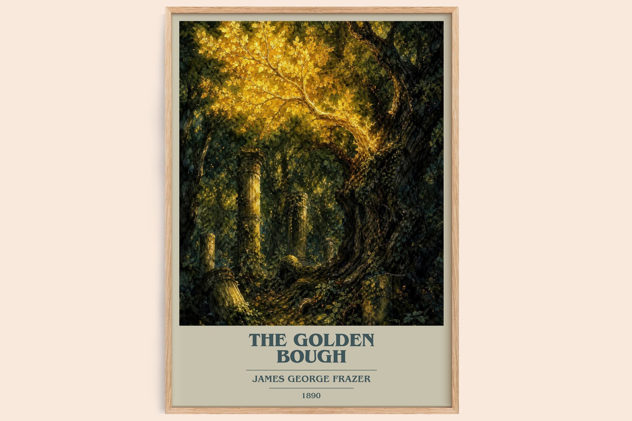 The Golden Bough Book Cover Poster by James George Frazer