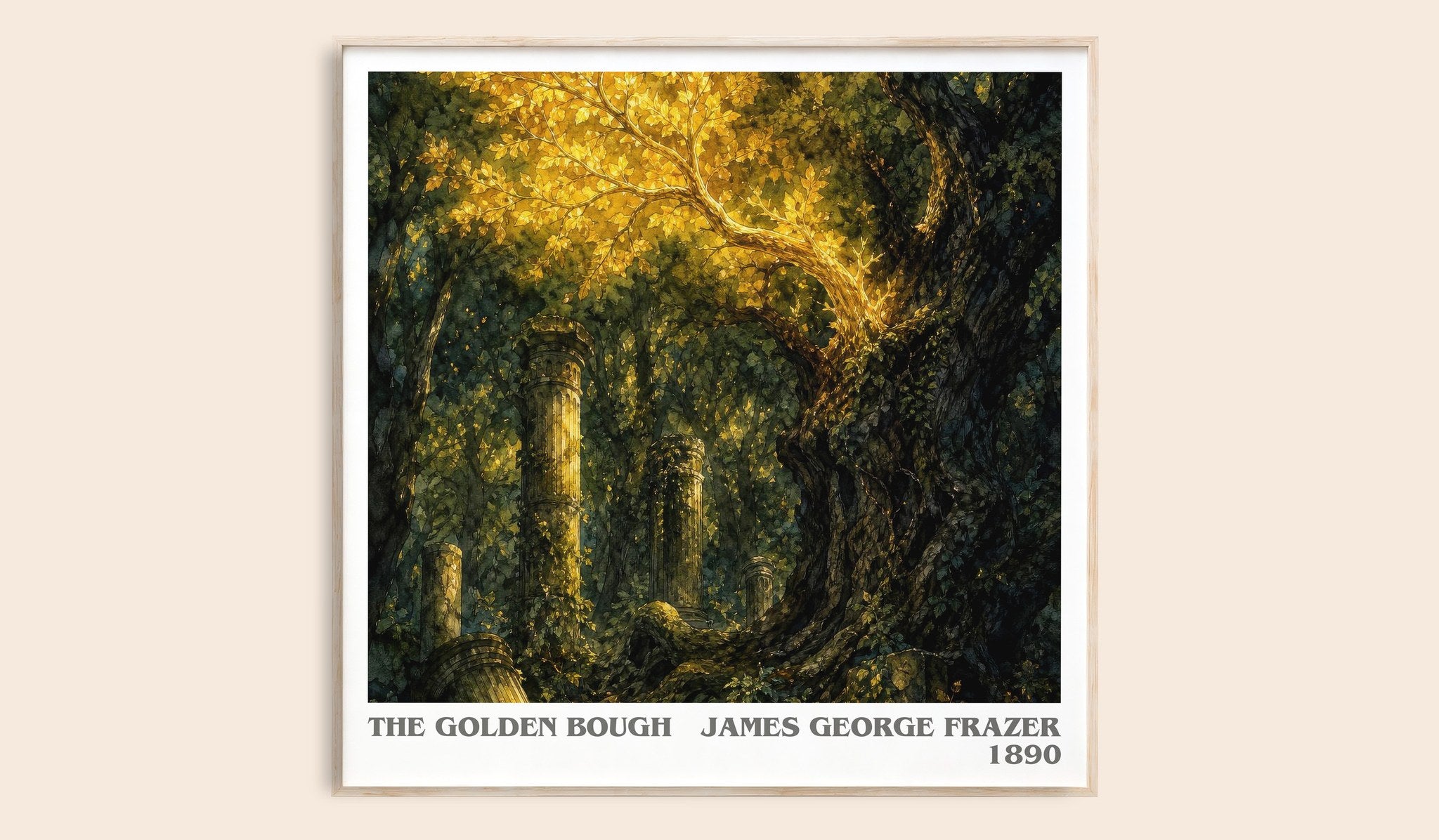 The Golden Bough Literary Art Print by James George Frazer