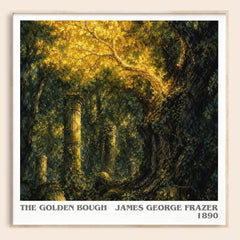 The Golden Bough literary book poster by James George Frazer – framed literary art print