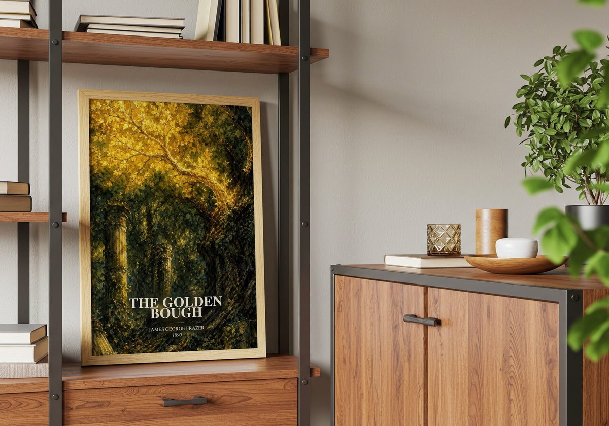 The Golden Bough book watercolour illustration paper finish options – matte satin gloss