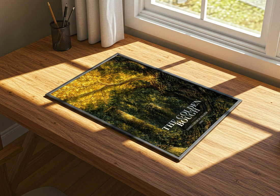 The Golden Bough watercolour book poster framed on wall – __new__:mythology wall art