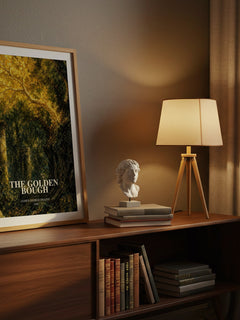 The Golden Bough watercolour print on bookshelf – James George Frazer fan gift