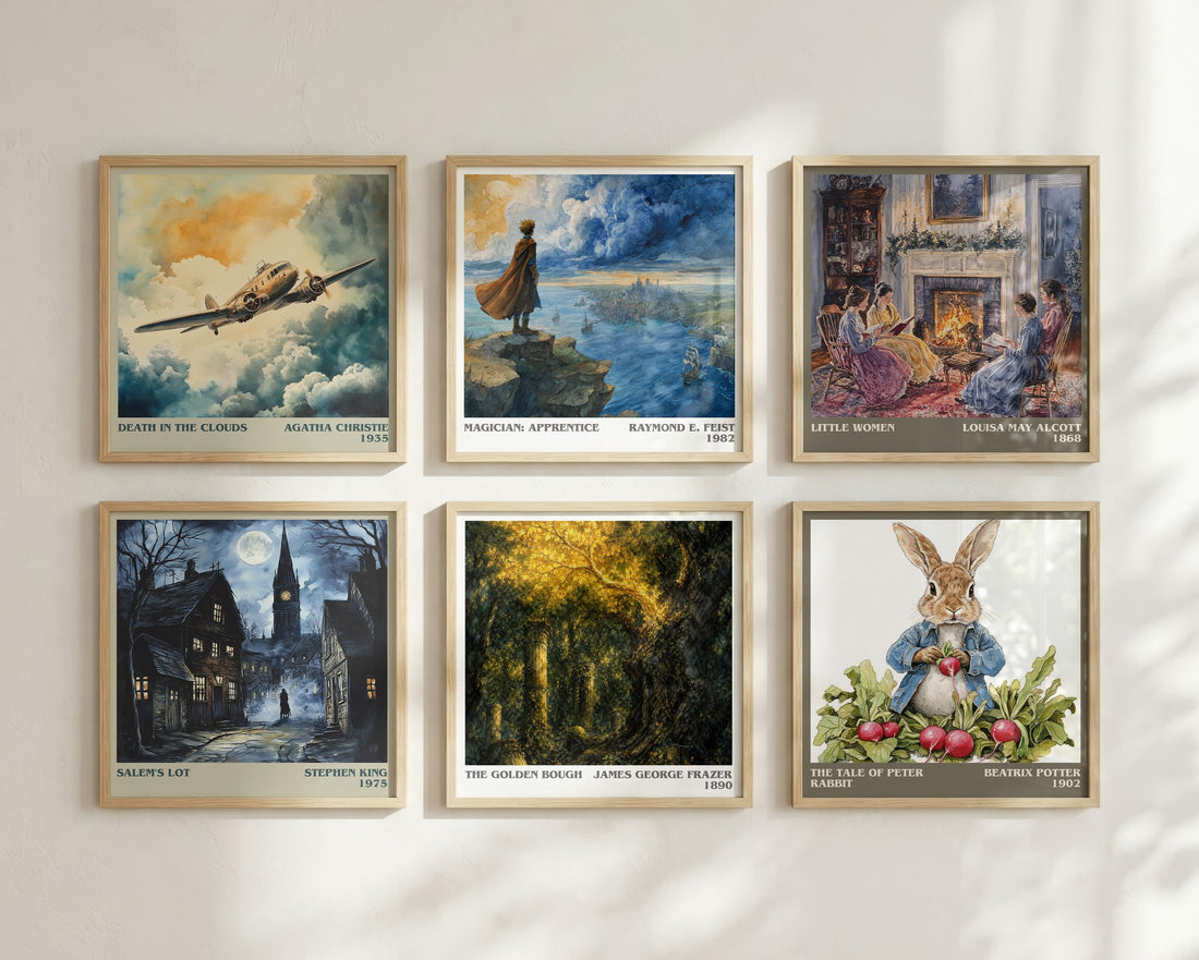 The Golden Bough literary print in frame leaning in hallway – __new__:mythology wall art