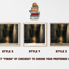 El Aleph literary print framed by window – literary home decor