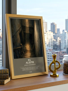 El Aleph bookish poster colour and style options – Jorge Luis Borges book art